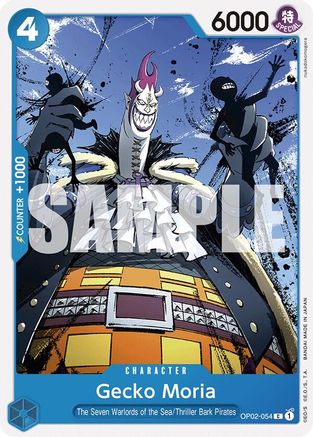 Gecko Moria (OP02-054) (OP02-054) [Starter Deck 17: BLUE Donquixote Doflamingo] - Deck Out Gaming