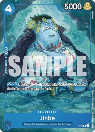 Jinbe (P-030) [Starter Deck 17: BLUE Donquixote Doflamingo] - Deck Out Gaming