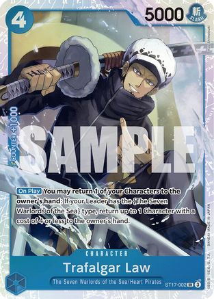 Trafalgar Law (ST17-002) (ST17-002) [Starter Deck 17: BLUE Donquixote Doflamingo] Foil - Deck Out Gaming