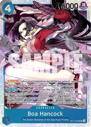 Boa Hancock (ST17-004) [Starter Deck 17: BLUE Donquixote Doflamingo] Foil - Deck Out Gaming
