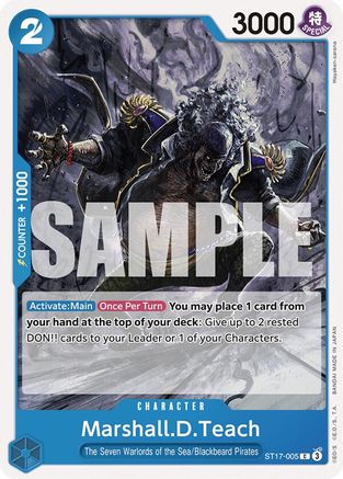 Marshall.D.Teach (ST17-005) [Starter Deck 17: BLUE Donquixote Doflamingo] - Deck Out Gaming