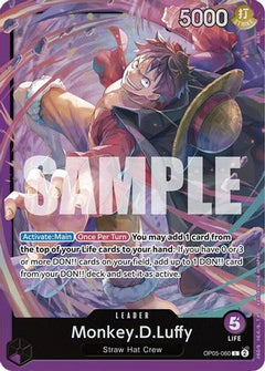 Monkey.D.Luffy (OP05-060) (OP05-060) [Starter Deck 18: PURPLE Monkey.D.Luffy] Foil - Deck Out Gaming