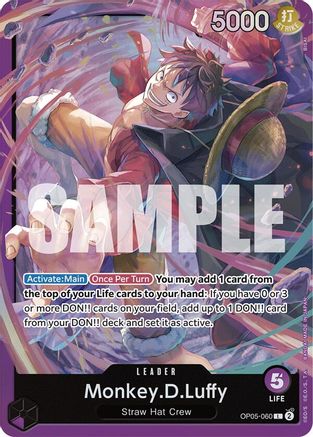 Monkey.D.Luffy (OP05-060) (OP05-060) [Starter Deck 18: PURPLE Monkey.D.Luffy] Foil - Deck Out Gaming