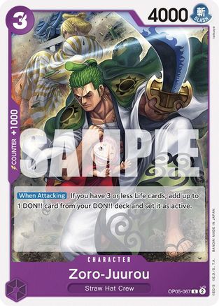 Zoro-Juurou (OP05-067) (OP05-067) [Starter Deck 18: PURPLE Monkey.D.Luffy] - Deck Out Gaming
