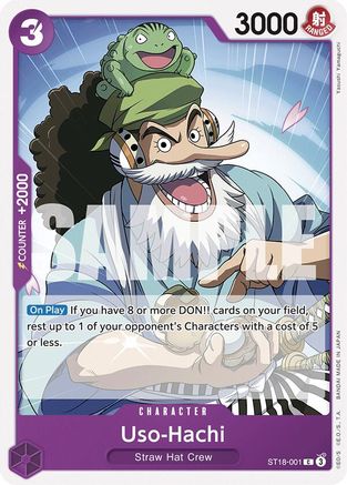Uso-Hachi (ST18-001) (ST18-001) [Starter Deck 18: PURPLE Monkey.D.Luffy] - Deck Out Gaming