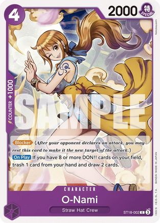 O-Nami (ST18-002) [Starter Deck 18: PURPLE Monkey.D.Luffy] - Deck Out Gaming
