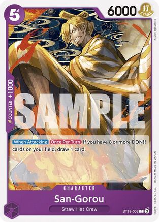 San-Gorou (ST18-003) [Starter Deck 18: PURPLE Monkey.D.Luffy] - Deck Out Gaming