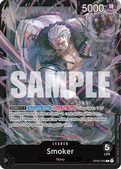 Smoker (OP02-093) (OP02-093) [Starter Deck 19: BLACK Smoker] Foil - Deck Out Gaming
