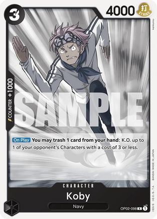 Koby (OP02-098) [Starter Deck 19: BLACK Smoker] - Deck Out Gaming