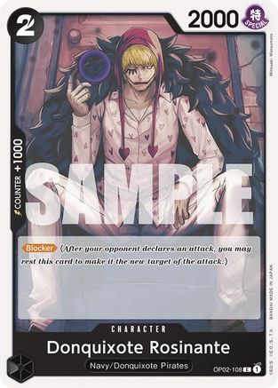 Donquixote Rosinante (OP02-108) [Starter Deck 19: BLACK Smoker] - Deck Out Gaming