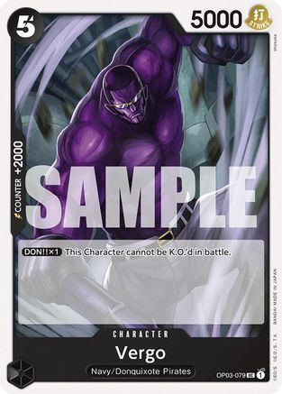 Vergo (OP03-079) [Starter Deck 19: BLACK Smoker] - Deck Out Gaming