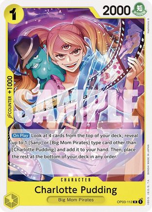 Charlotte Pudding (OP03-112) (OP03-112) [Starter Deck 20: YELLOW Charlotte Katakuri] - Deck Out Gaming