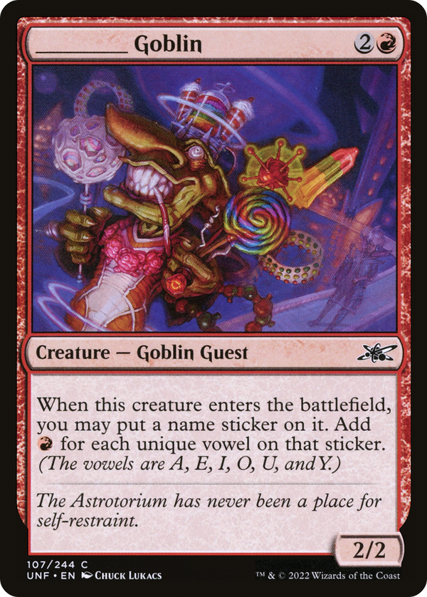 _____ Goblin (107) [Unfinity] foil - Deck Out Gaming