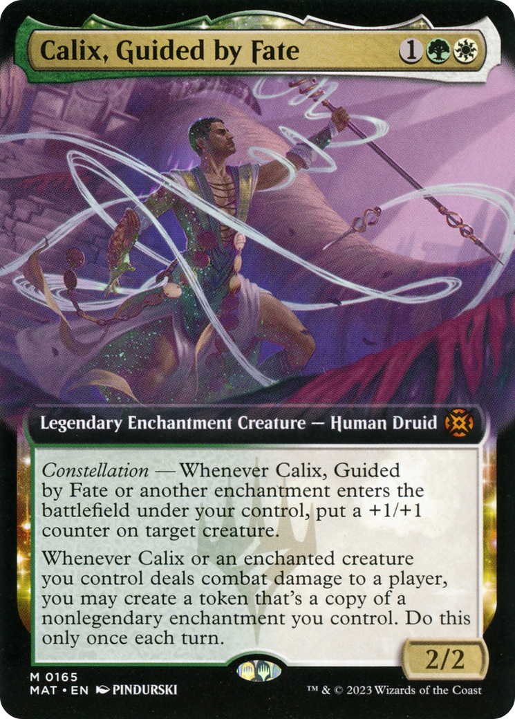 Calix, Guided by Fate (Extended Art) (165) [March of the Machine: The Aftermath] foil - Deck Out Gaming
