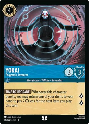 Yokai - Enigmatic Inventor (143/204) [Azurite Sea] Cold Foil - Deck Out Gaming