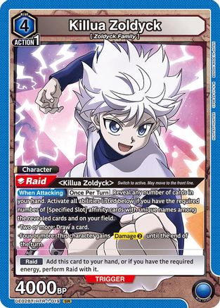 Killua Zoldyck (019) (UE02BT/HTR-1-019) [Hunter x Hunter] Foil - Deck Out Gaming