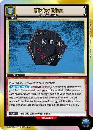 Risky Dice (027) (U*) (UE02BT/HTR-1-027) [Hunter x Hunter] Foil - Deck Out Gaming