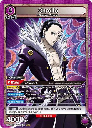 Chrollo (037) (UE02BT/HTR-1-037) [Hunter x Hunter] Foil - Deck Out Gaming