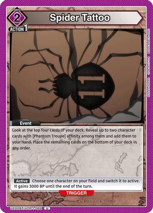 Spider Tattoo (UE02BT/HTR-1-064) [Hunter x Hunter]