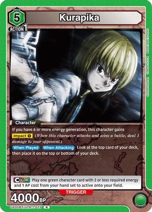 Kurapika (073) (UE02BT/HTR-1-073) [Hunter x Hunter] Foil - Deck Out Gaming