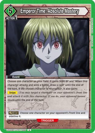 Emperor Time: Absolute Mastery (UE02BT/HTR-1-096) [Hunter x Hunter] - Deck Out Gaming