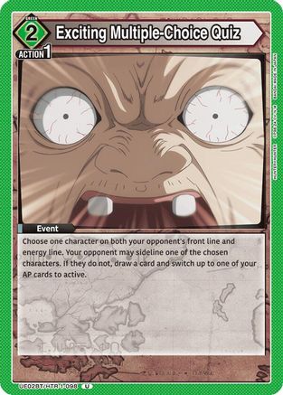 Exciting Multiple-Choice Quiz (UE02BT/HTR-1-098) [Hunter x Hunter] - Deck Out Gaming