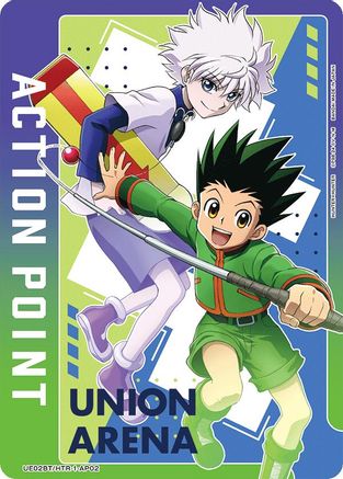 Action Point Card (AP02) (Killua Zoldyck/Gon Freecss) (UE02BT/HTR-1-AP02) [Hunter x Hunter] - Deck Out Gaming