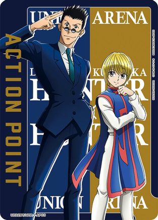 Action Point Card (AP03) (Leorio/Kurapika) (UE02BT/HTR-1-AP03) [Hunter x Hunter] Foil - Deck Out Gaming