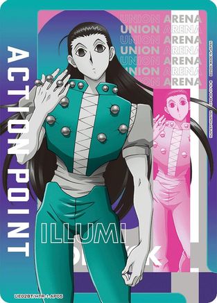 Action Point Card (AP05) (Illumi) (UE02BT/HTR-1-AP05) [Hunter x Hunter] Foil - Deck Out Gaming