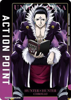 Action Point Card (AP06) (Chrollo) (UE02BT/HTR-1-AP06) [Hunter x Hunter] Foil - Deck Out Gaming