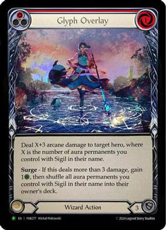 Glyph Overlay (Red) (Alternate Art) - FAB277 (FAB277) [Flesh and Blood: Promo Cards] Rainbow Foil - Deck Out Gaming