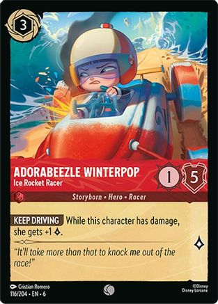 Adorabeezle Winterpop - Ice Rocket Racer (116/204) [Azurite Sea] - Deck Out Gaming