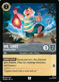 Mr. Smee - Steadfast Mate (175/204) [Azurite Sea] Cold Foil - Deck Out Gaming