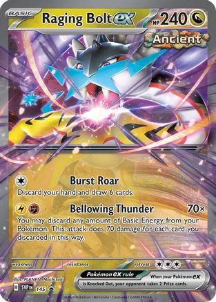 Raging Bolt ex - 145 (145) [SV: Scarlet & Violet Promo Cards] Holofoil - Deck Out Gaming