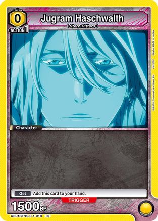 Jugram Haschwalth (018) (Box Topper Foil) (UE01BT/BLC-1-018) [BLEACH: Thousand-Year Blood War] Foil - Deck Out Gaming