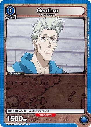 Genthru (020) (Box Topper Foil) (UE02BT/HTR-1-020) [Hunter x Hunter] Foil - Deck Out Gaming