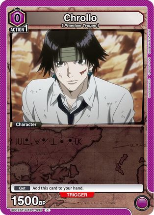 Chrollo (035) (Box Topper Foil) (UE02BT/HTR-1-035) [Hunter x Hunter] Foil - Deck Out Gaming
