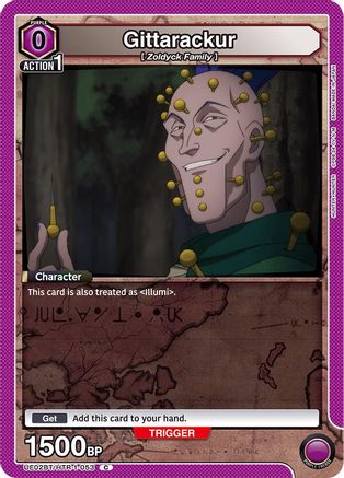 Gittarackur (Box Topper Foil) (UE02BT/HTR-1-053) [Hunter x Hunter] Foil - Deck Out Gaming