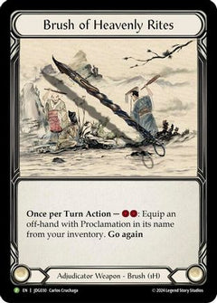 Brush of Heavens Rites - JDG030 (JDG030) [Flesh and Blood: Promo Cards] Cold Foil - Deck Out Gaming