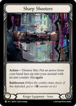 Sharp Shooters - JDG033 (JDG033) [Flesh and Blood: Promo Cards] Cold Foil - Deck Out Gaming