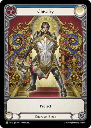 Chivalry - JDG036 (JDG036) [Flesh and Blood: Promo Cards] Cold Foil - Deck Out Gaming