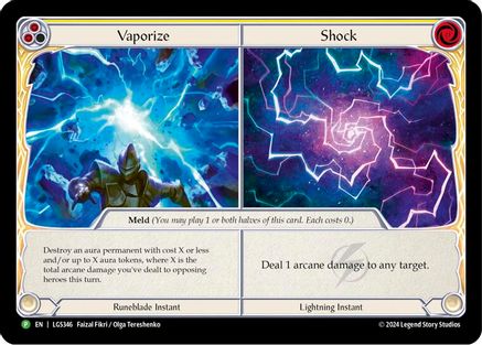 Vaporize // Shock - LGS346 (LGS346) [Flesh and Blood: Promo Cards] Cold Foil - Deck Out Gaming