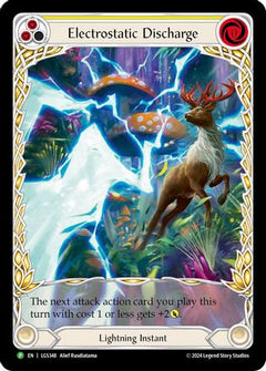 Electrostatic Discharge (Yellow) (Extended Art) - LGS348 (LGS348) [Flesh and Blood: Promo Cards] Rainbow Foil - Deck Out Gaming