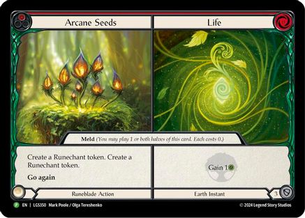 Arcane Seeds // Life - LGS350 (LGS350) [Flesh and Blood: Promo Cards] Cold Foil - Deck Out Gaming