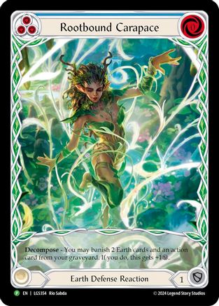 Rootbound Carapace (Blue) (Extended Art) - LGS354 (LGS354) [Flesh and Blood: Promo Cards] Rainbow Foil - Deck Out Gaming