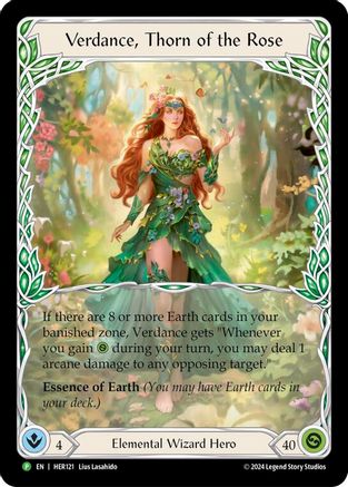 Verdance, Thorn of the Rose - HER121 (HER121) [Flesh and Blood: Promo Cards] Rainbow Foil - Deck Out Gaming