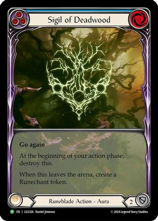Sigil of Deadwood (Extended Art) - LGS326 (LGS326) [Flesh and Blood: Promo Cards] Rainbow Foil - Deck Out Gaming