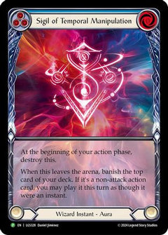 Sigil of Temporal Manipulation (Extended Art) - LGS328 (LGS328) [Flesh and Blood: Promo Cards] Rainbow Foil - Deck Out Gaming