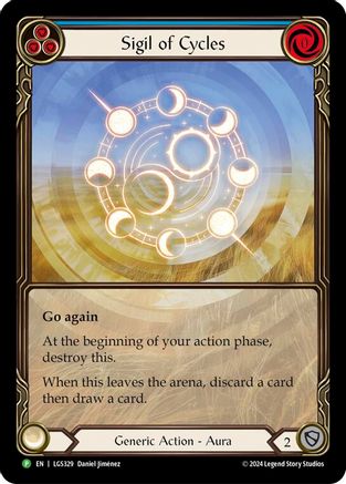 Sigil of Cycles (Extended Art) - LGS329 (LGS329) [Flesh and Blood: Promo Cards] Rainbow Foil - Deck Out Gaming
