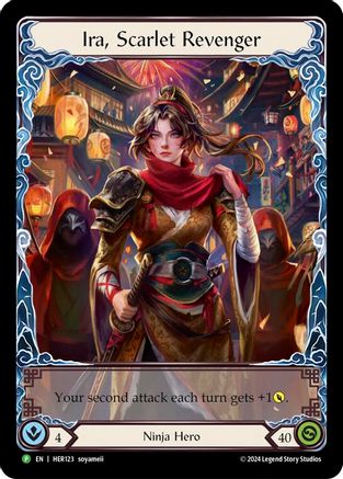 Ira, Scarlet Revenger - HER123 (HER123) [Flesh and Blood: Promo Cards] Rainbow Foil - Deck Out Gaming